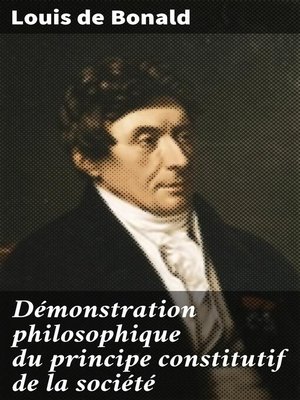 cover image of Démonstration philosophique du principe constitutif de la société